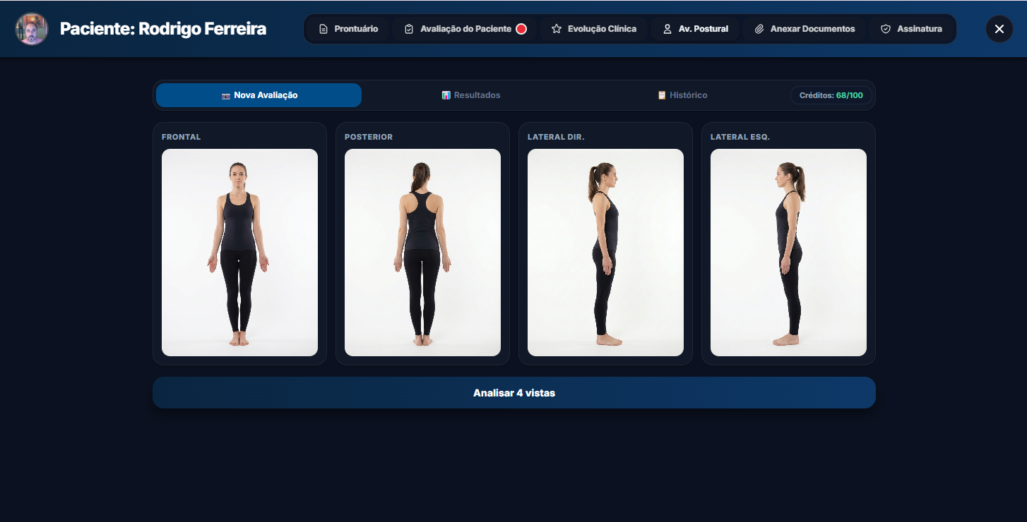 Avaliação Postural (Dark Mode)